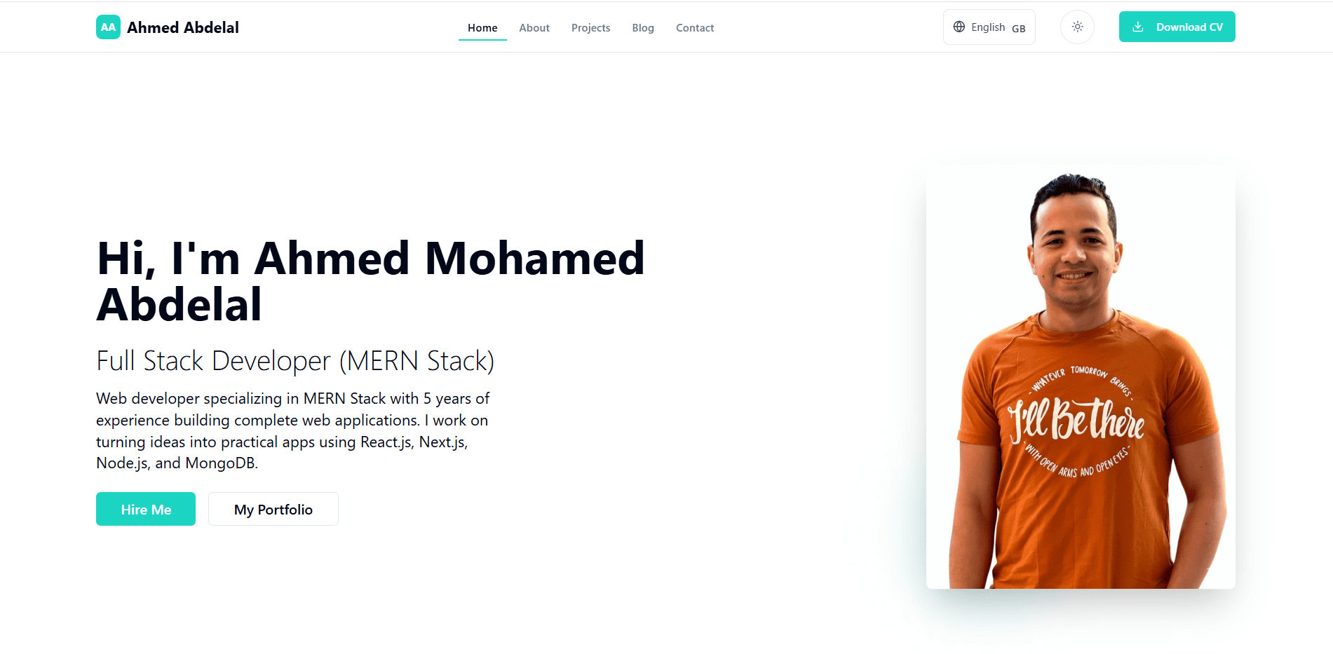 Personal Portfolio with Admin Dashboard